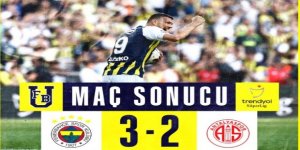 Fenerbahçe: 3 - Antalyaspor: 2