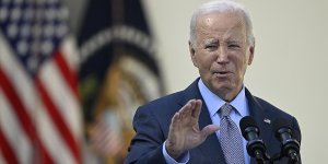 Biden'ın konuşması, Filistin destekçisinin sözleriyle bölündü