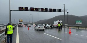 Kuzey Marmara Otoyolu'nda zincirleme kazada 5 kişi yaralandı