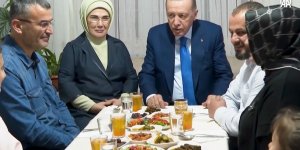 Cumhurbaşkanı Erdoğan, iftarda Taş ailesinin misafiri oldu