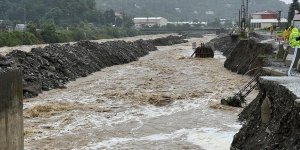 Artvin'de şiddetli yağış etkili oldu