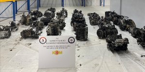 Samsun'da gümrük kaçağı 32 lüks otomobil motoru ele geçirildi!