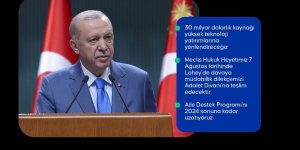 Cumhurbaşkanı Erdoğan: Türkiye ekonomisine katkı yapacak yeni paketlerle iş dünyamıza destek vermeyi sürdüreceğiz