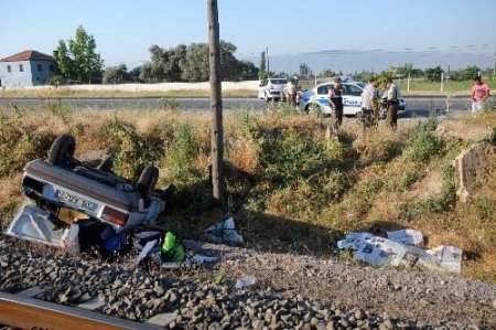 Aydın’da polis memurunun aracı takla attı: 1 ölü, 5 yaralı