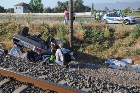 Aydın’da polis memurunun aracı takla attı: 1 ölü, 5 yaralı