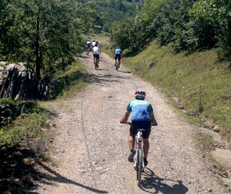 Bisiklet tutkunları Çiğdem Yaylası’na pedal çevirdi