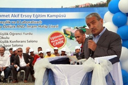 Canik Galip Öztürk İmam Hatip Lisesi temeli atıldı