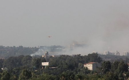 ÇÜ kampüs alanında yangın çıktı (1)