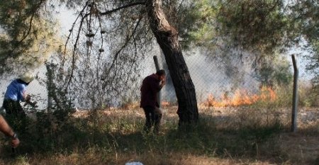 ÇÜ kampüsündeki yangın kontrol altına alındı (2)