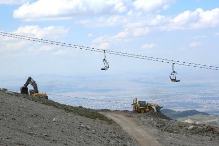 Erciyes Kayak Merkezi'ne olimpik pistler yapılıyor