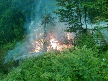 Giresun'daki yangında bir kişi hayatını kaybetti