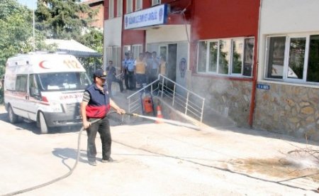 Gülnar'da polislere yangın ve ilk yardım eğitimi verildi