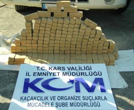 Kars'ta 150 kilogram eroin ele geçirildi