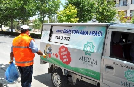 Meram'da 6 ayda 30 ton bayat ekmek toplandı