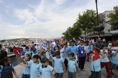 Olimpiyat çocuklarına Çanakkale'de coşkulu karşılama