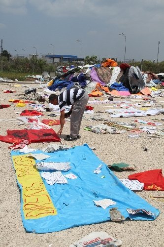 Protestocuların çadırlarında 'Okul sütü' de çıktı