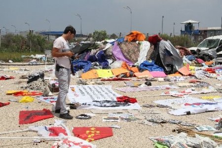 Protestocuların çadırlarında 'Okul sütü' de çıktı