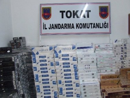 Tokat’ta kaçak sigara operasyonu