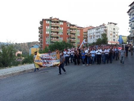 Tunceli'de Sivas olayları protestosu