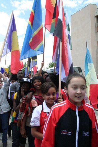 Türkçenin çocuklarına Erzincan’da coşkulu karşılama