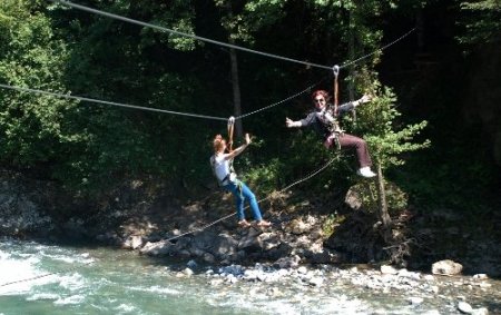 Zipline, Rize’de büyük ilgi görüyor